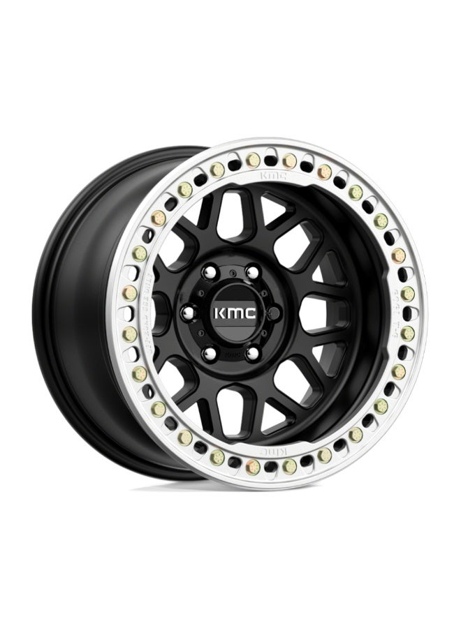 KMC KM235 (beadlock) GRENADE CRAWL 18X9 6X135 ET10 CB87.1 SATIN BLACK - Image 1